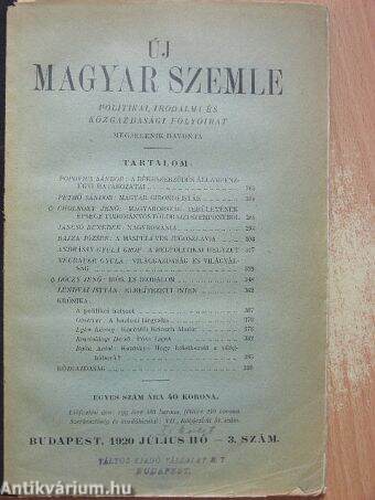 Új Magyar Szemle 1920. július