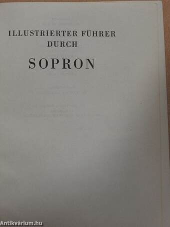 Illustrierter führer durch Sopron