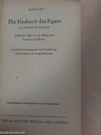 Die Hochzeit des Figaro