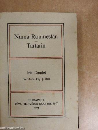 Numa Roumestan/Tartarin