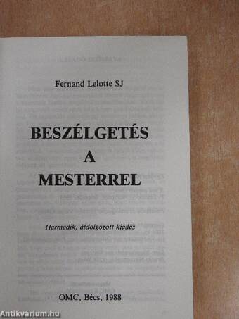 Beszélgetés a Mesterrel