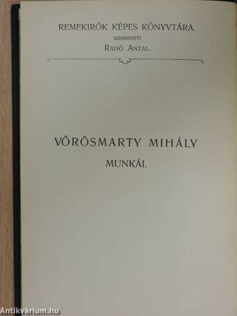 Vörösmarty Mihály munkái III.