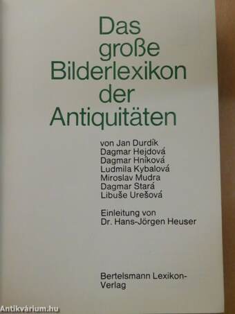 Das große Bilderlexikon der Antiquitäten