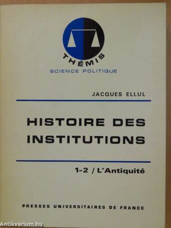 Histoire des Institutions 1-2