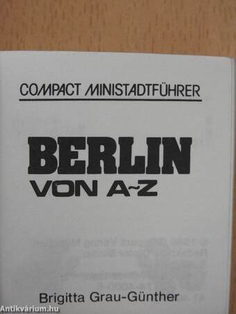 Berlin von A-Z (minikönyv)