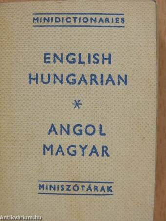 Angol-magyar/magyar-angol miniszótár (minikönyv)