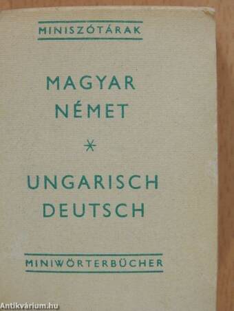 Magyar-német/német-magyar miniszótár I-II. (minikönyv)