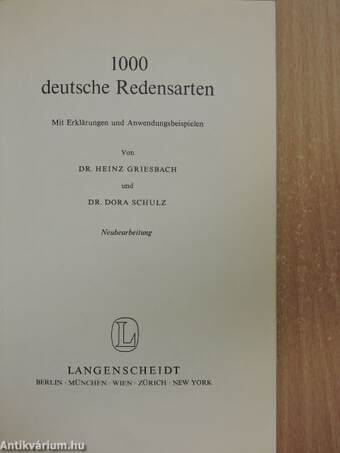 1000 deutsche Redensarten