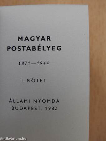 Magyar postabélyeg I. (minikönyv) (számozott)