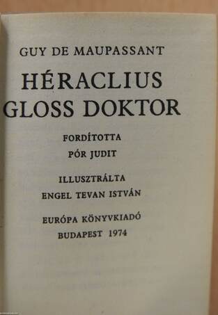 Héraclius Gloss doktor (minikönyv)