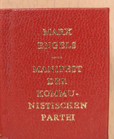 Manifest der Kommunistischen Partei (minikönyv)