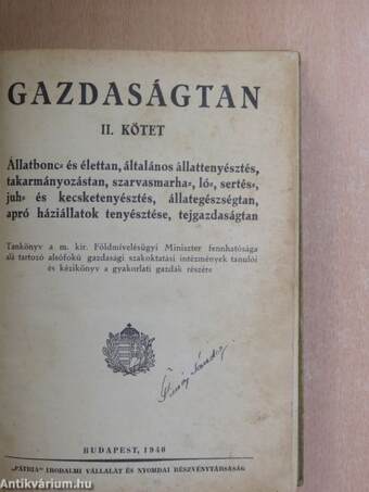 Gazdaságtan II/3-5.