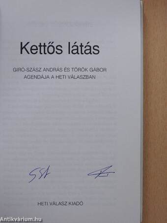 Kettős látás (aláírt példány)