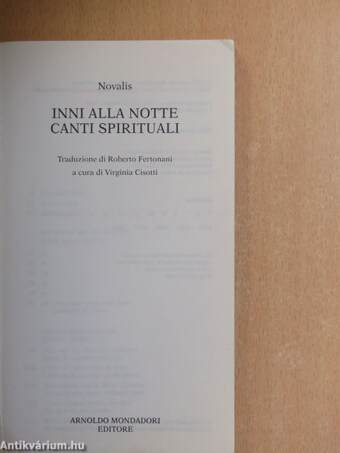 Inni Alla Notte/Canti Spirituali