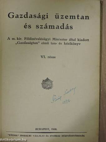 Gazdaságtan III/6-7.