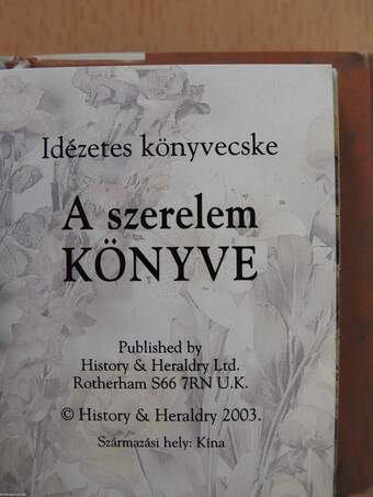 A szerelem könyve (minikönyv)