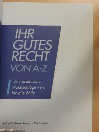 Ihr Gutes Recht von A-Z