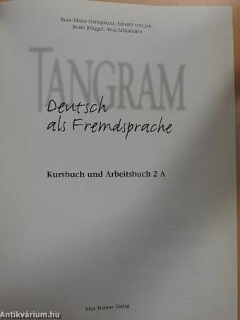 Tangram 2A - Kursbuch und Arbeitsbuch