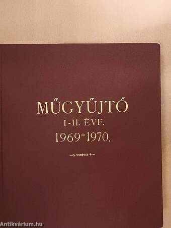 Műgyűjtő 1969-1971. január-december I-II.