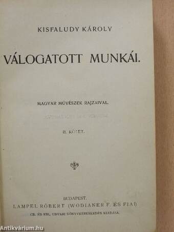 Kisfaludy Károly válogatott munkái II.