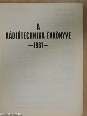 A Rádiótechnika évkönyve 1981