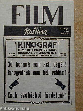 Filmkultúra 1986. június