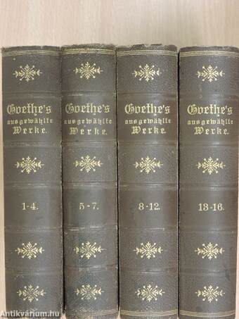 Goethe's Werke 1-16. (gótbetűs)