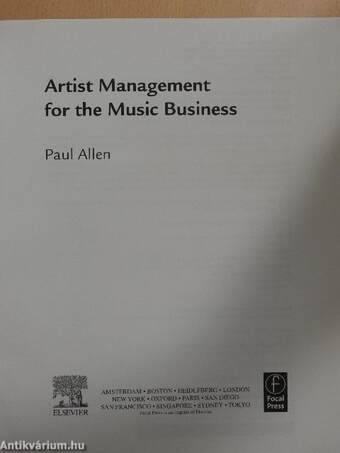 Artist Management for the Music Business