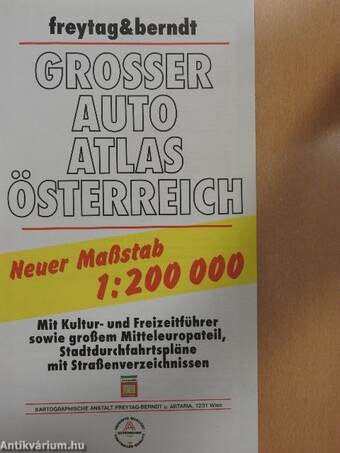 Freytag & Berndt Grosser Autoatlas Österreich