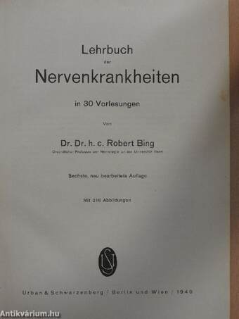 Lehrbuch der Nervenkrankheiten