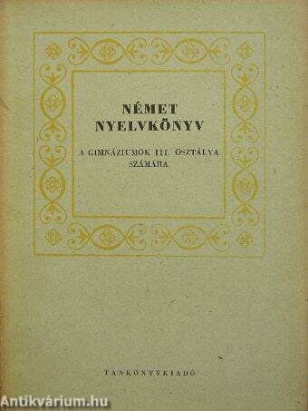 Német nyelvkönyv III.