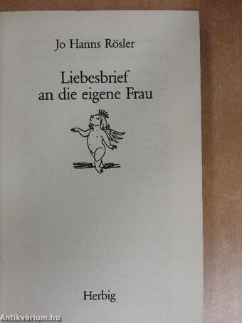 Liebesbrief an die eigene Frau