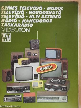 Videoton - színes televízió, modul televízió, hordozható televízió, hi-fi sztereó rádió, hangdoboz táskarádió