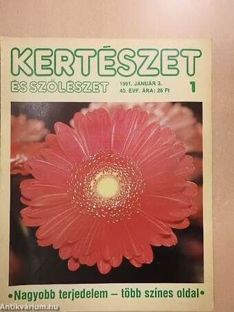 Kertészet és Szőlészet 1991. január 3.