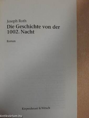 Die Geschichte von der 1002. Nacht