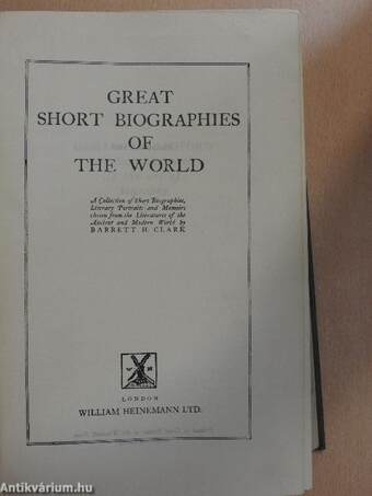 Great short biographies of the world