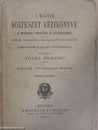 A magyar költészet kézikönyve V. (töredék)