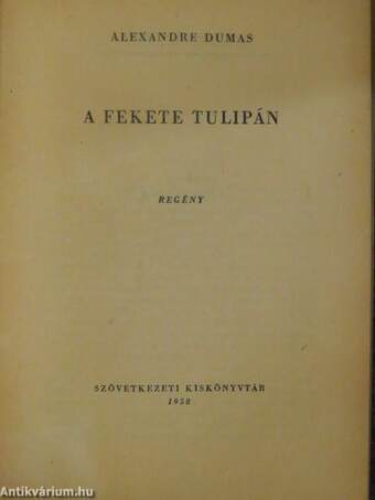 A fekete tulipán