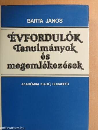 Évfordulók