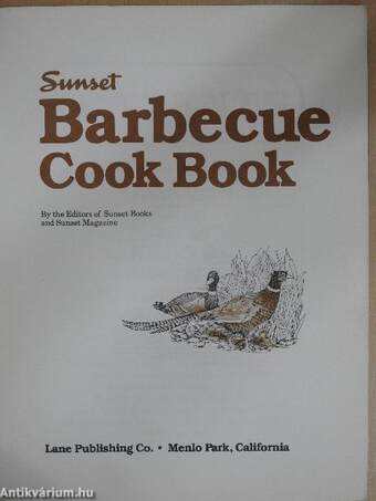 Sunset Barbecue Cook Book