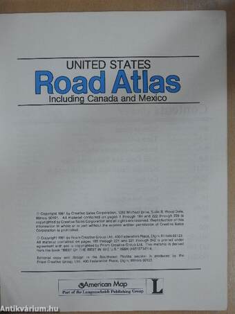 United States Road Atlas 1991.