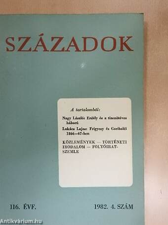 Századok 1982/4.