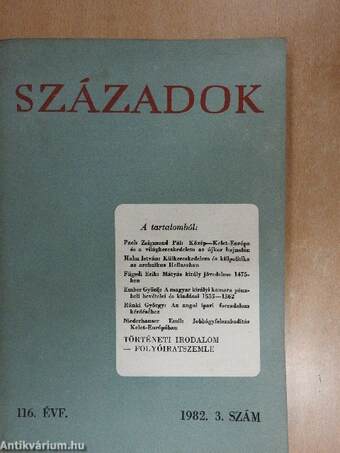 Századok 1982/3.