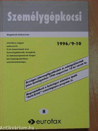 Személygépkocsi 1996/9-10.