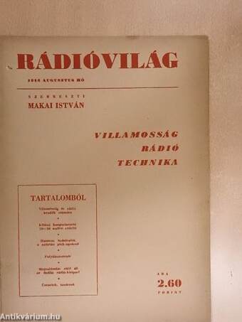 Rádióvilág 1946. augusztus