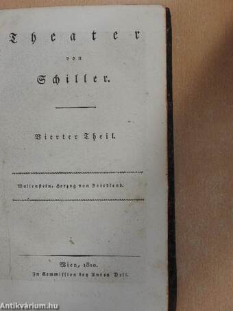 Friedrich Schillers Sämmtliche Werke IV. (gótbetűs) (töredék)