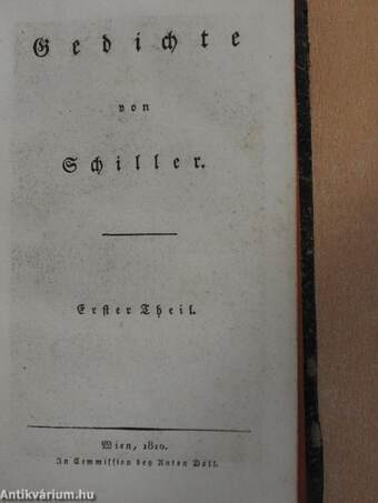 Friedrich Schillers Sämmtliche Werke IX. (gótbetűs) (töredék)