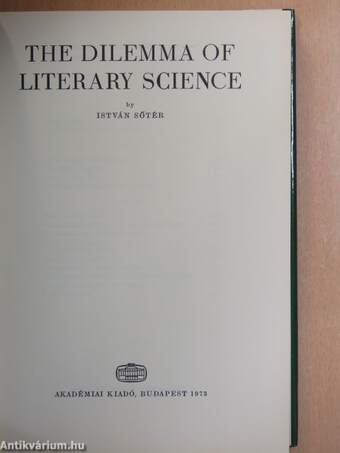 The dilemma of literary science