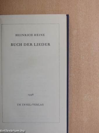 Buch der Lieder