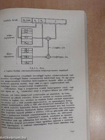 A digitális számítógépek rendszertechnikai felépítése